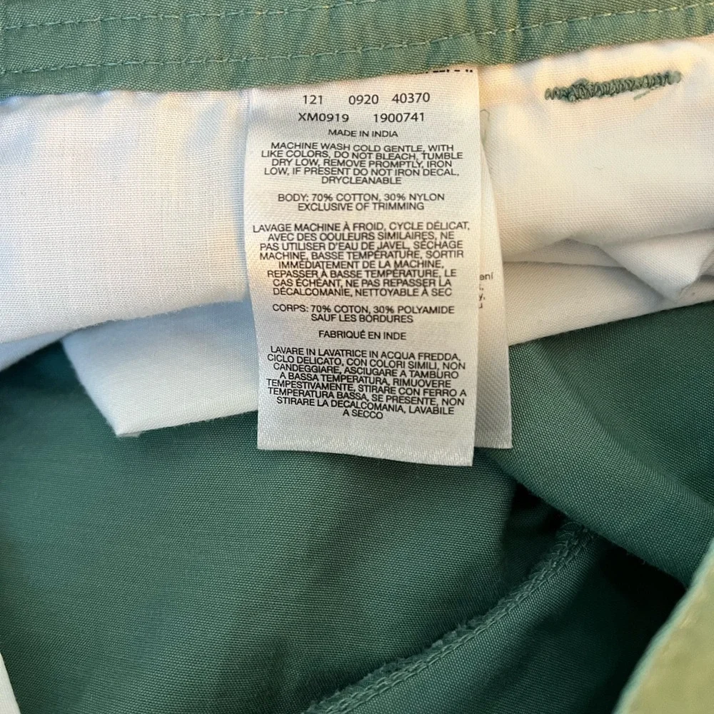 Columbia Men’s Green Flat Front Washed Out Casual Shorts Size 30